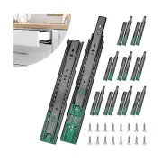 10 Pairs 22 inch Soft Close Drawer Slides 12 14 16 18 20 22 inch Full Extensi...