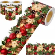 18M Christmas Bulletin Board Border Trim Self-adhesive Label Sticker 7.6cm Width