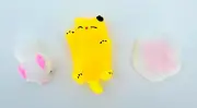 Calans Mochi Squishy Toys Mini Squishy Party Favors Kids Animals Bear Paws Cute