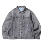 現貨 灰M號 LIBERAIDERS BLEACHED DENIM JACKET 牛仔外套