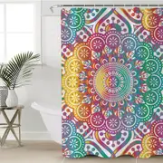 Blast of Colors Mandala Shower Curtain