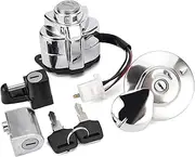 Ignition Switch for VT250 for Magna 250 1995-1997 VT600 1988-2008 Motorcycle Ignition Switch Fuel Gas Cap Lock Key Kit Motorcycle Ignition Switch Lock