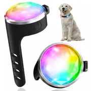 2x LED Dog Collar Safety Warning Lamp Night Clip Light Pet Pendant Tag USB Rechagerable With 7 Colors