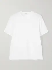 [TOTEME] TOTEME - Garderob Tencel™ Lyocell And Organic Cotton-blend Jersey T-shirt - White - small small White