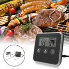 Instant Read Food Thermometer Stainless Steel Timer for BBQ Grill Barbecue