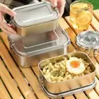 Removable Partitions 304 Stainless Steel Lunch Box Food Storage Box Picnic
