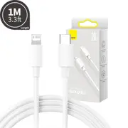 Baseus ZJ Series Fast Charging Data Cable Type-C to IP 20W 1M-White