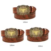 Belt Buckle Belt Cowboy Belts For Men Western Vintage Western Belt