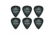 6 x Jim Dunlop Tortex Pitch Black .73MM Guitar Picks 488R Free Shipping