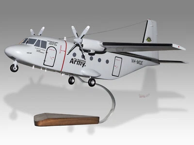 CASA C-212 Australian Army Solid Mahogany Wood Handmade Desktop Airplane Model