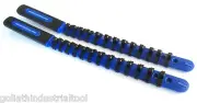 2 GOLIATH INDUSTRIAL 1/4" ABS PLASTIC SOCKET RAIL HOLDER ORGANIZER BLUE SR14BB