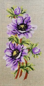 Needlepoint tapestry painted canvas 42.505 - Flowers. (10"x16") GobelinL