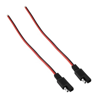 2X(2 Pcs 18AWG SAE Extension Cable 2-Pin SAE Connector Disconnect Plug 10A3231