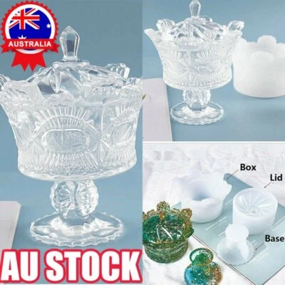 Silicone Mould Jewellery Mold Casting Resin Epoxy Craft Tool Bead Storage Box CF