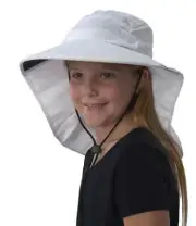 Sun Protection Zone Sun Beach UPF 50 Kid's Junior Floppy Hat 6 Yrs + FAST SHIP