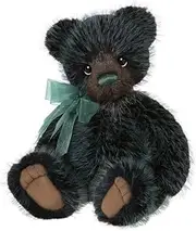 [Charlie Bears] Jupiter 2023 Black and Green Plush Teddy Bear Collectable Cute with Bow