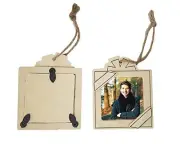 Unfinished Wood Ornaments Square Present Picture Frame - Package of 24