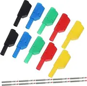 CANIGHT Banana Plugs Replacement Kit 10pcs 4mm Audio Video Connectors Insulated for Test Leads Receiver Parts