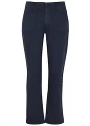 Paige Mayslie Cropped Straight-leg Jeans - Navy - W28 W28