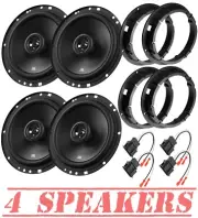 JBL Stage1 6.5" Door Speakers & Install Kit for 1998-2013 Volkswagen Front-Rear