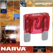 Narva Brand 50 Amps Maxi Blade Type Fuses with Red Colour Box of 10