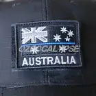Thin Blue Line Australia Flag Patch - Embroidered police law enforement anf swat