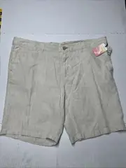 Tommy Bahama Linen Shorts Men’s 46 Line Of The Times Beach Party Casual NWT