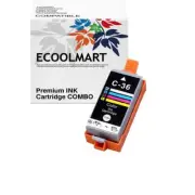 Remanufactured 1 pack CLI-36 ink Cartridge fits PIXMA iP100 iP110 Printer