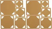 Respicefinem 10pcs Acrylic Stencil Template Set for Quilting Patchwork and DIY Fabric Crafts Reusable Templates in Multiple Sizes