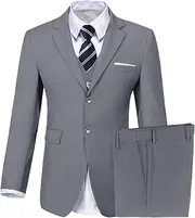 [SHINFAN] Boys Suit Kids 5 Pieces Tuxedo Suit Set for Wedding Ring Bearer Outfit
