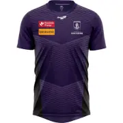 Fremantle Dockers 2025 AFL SEKEM Mens Player Training Tee | Purple by Sporting H