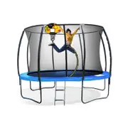 Kahuna Pro 12ft Trampoline With Mat, Reversible Pad, Basketball Set