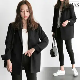 CPMAX韓系修身西裝外套 女韓版修身百搭兩粒扣 女西裝外套 西裝外套中長版 女上班外套 外套 西裝 女上著 【W61】