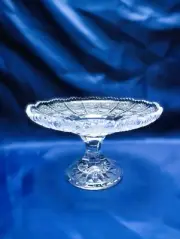 Czech bohemia crystal glass - Cut fruit plate 15,5 cm