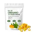 180pcs Oregano Oil 6,000mg With Black Seed Oil Ultra High Thymoquinone&Carvacrol