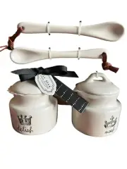 Rae Dunn Floral Jam Jar Set With Spoons New In Box 2024.