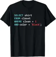 Programmer SQL Query Geek Database Coding Tee Gift Unisex T-Shirt