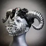 White Sequins Steampunk Captain Cap Kaleidoscope Goggle Silver Party Gas mask
