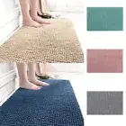 Machine Washable Chenille Super Soft Rug Bathroom Mat Shower Mat Pedestal Rug