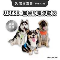 在飛比找ETMall東森購物網優惠-【MODODO 摸肚肚】 潮流三色UPF50+寵物防曬涼感衣