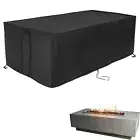 Fire Pit Cover Rectangular 56 InchPropane Gas Fire Pit Table CoverOutdoor Wat