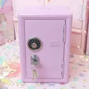 Safe Box Decorative Savings Box Piggy Bank Metal Iron Mini Dormitory Storage