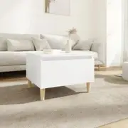 Side Table White 50x46x35 cm Engineered Wood