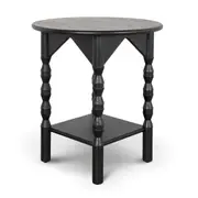 Globo 52cm Side Table - Full Black