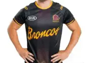 Brisbane Broncos NRL Players Run Out Tee Shirt Sizes S-5XL T0!