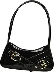[Perfeclan] Women Shoulder Bag Causal PU Leather Purse for Dating Commuting Working Shopping