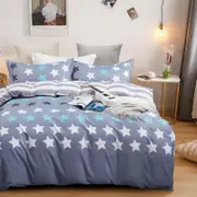 Fabric Fantastic Stars Super King Size Quilt/doona/duvet Cover Set