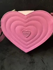 Betsey Johnson Hot Pink Heart / Hardshell Crossbody Adjustable