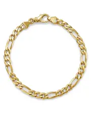 Bloomingdale's Fine Collection Figaro Link Chain Bracelet in 14K Yellow Gold