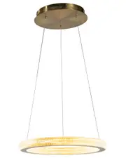Bethel International Metal LED Chandelier with Acrylic Lens